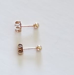 10K Gold Ball Stud Earrings